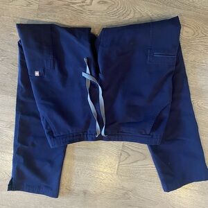 Figs Technical Collection Blue Scrub Pants